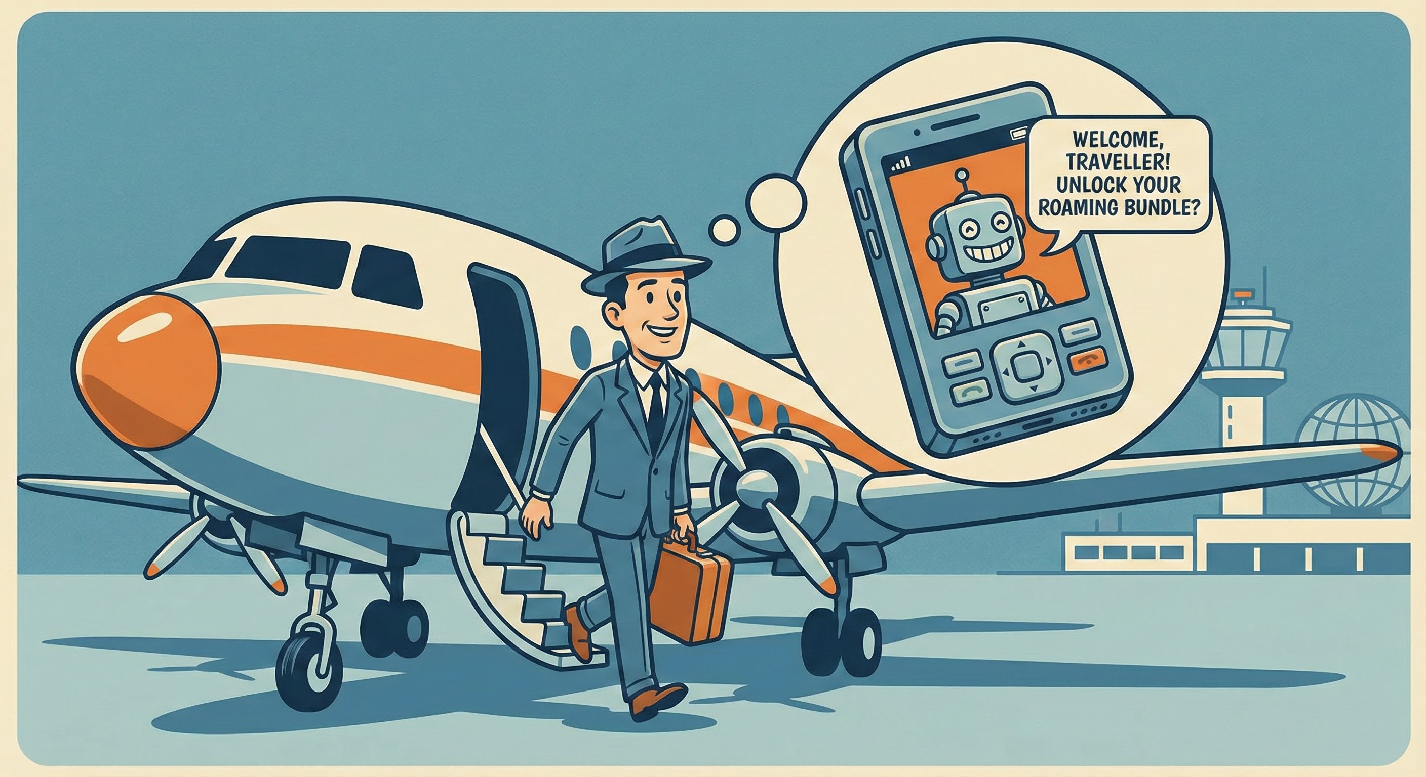 Contextual roaming offers triggered by travel behavior